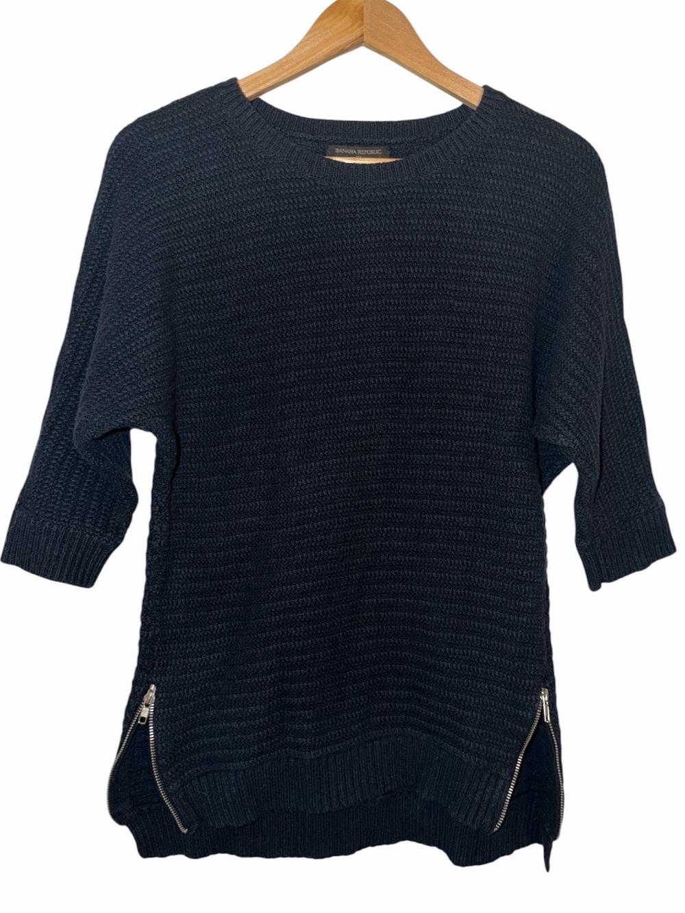 Banana Republic Chunky Knit Sweater Women’s Medium Half Sleeve Dark Academia